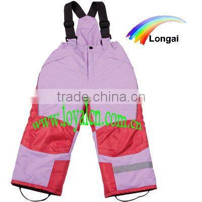 Western style kids ski wear wholesale kids ski jacket and pants set