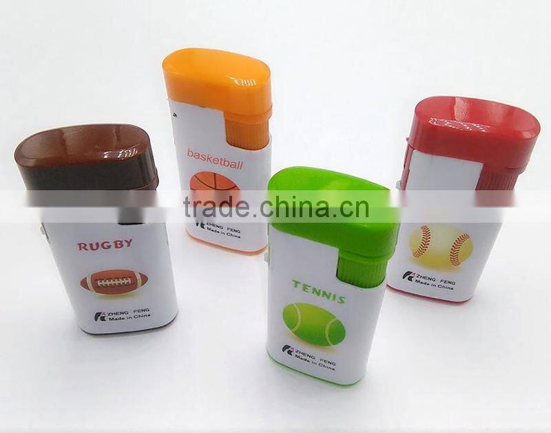 Sports printed with cap flameless oil recharg windproof lighter