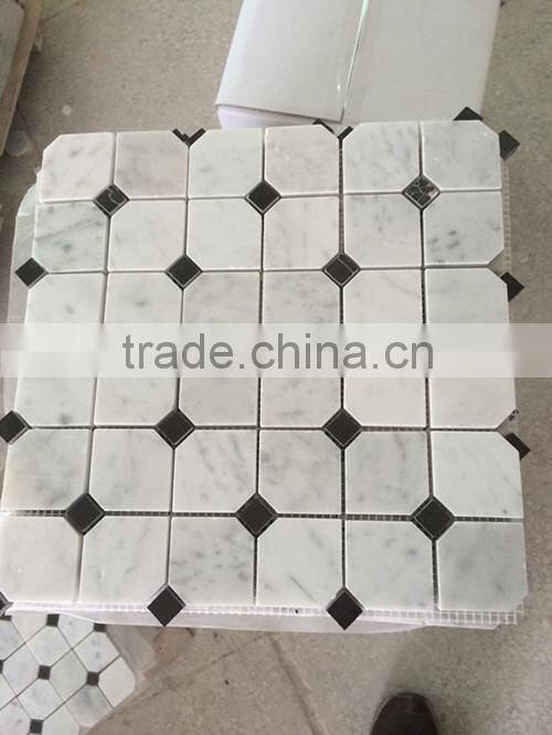 High Quality White Marble Carrara White Mosaic for Interior Decoration