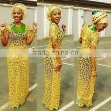 2015 new designs GQ003-1 orange george fabric/african george fabric