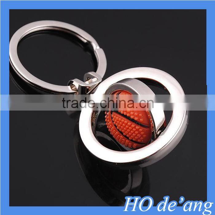 Hogift Factory Free Custom Logo Basketball Metal Keychain