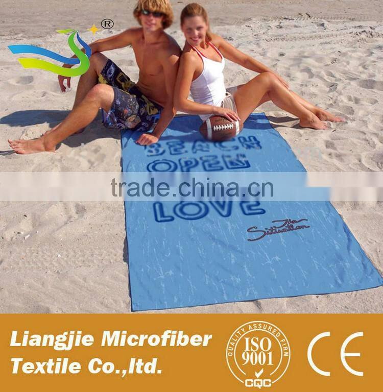 velour reactive printed cartoon/comic superman logo beach towel / sport towel