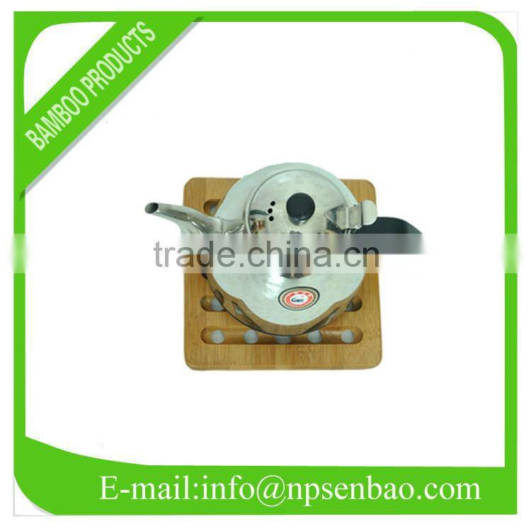Square bamboo teapot mat