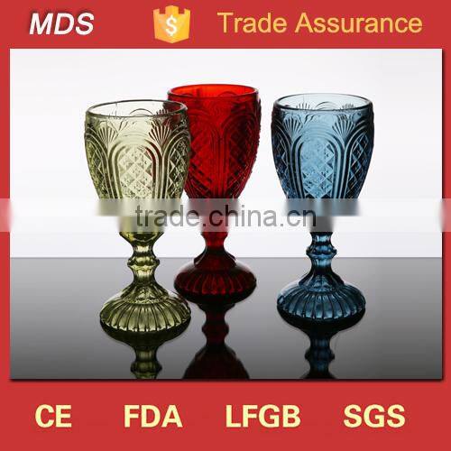 Double wall heat resistant hurricane wine glass/coffee glass