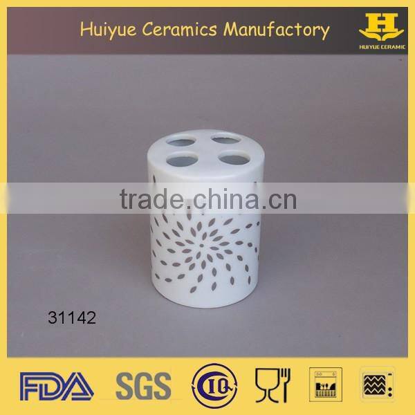 ceramic toothbrush cup set, bathroom accessories set, tumbler