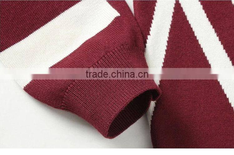 New leisure men's fashion boutique men sweater for argyle sweater for men