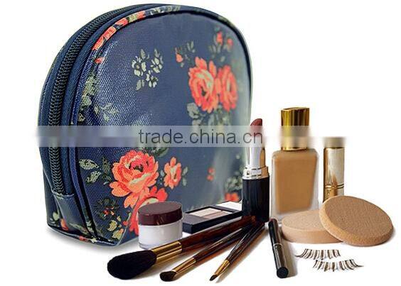 Semicircle multifunctional waterproof mini women travelling cosmetic bag