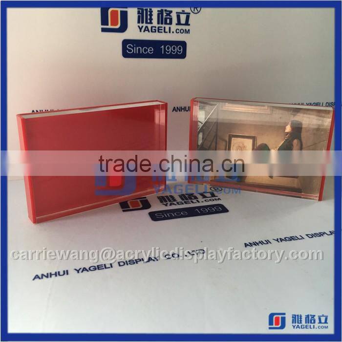 Acrylic photo frame Double-side magnetic crystal clear picture photo frame