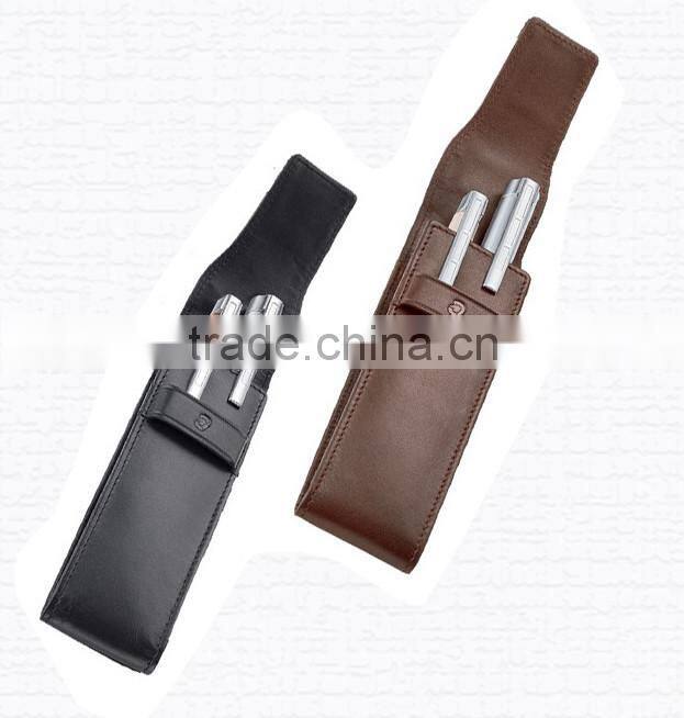 Retro Soft Handmade Leather Pen Case,wholesale pen case