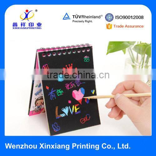 Various Kinds of Latest Design High Quality Scratch Book with a Wood Pen
