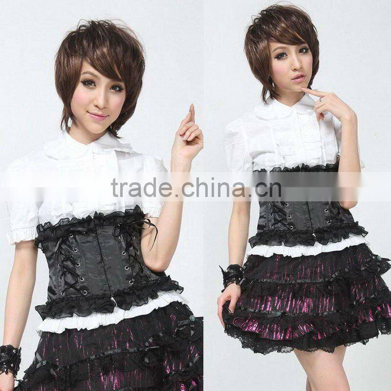 PUNK RAVE lolita black corset 61230