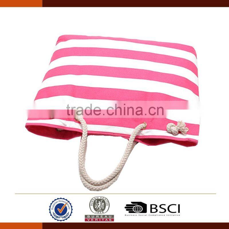 New Design Fashion Canvas Beach Bag for Ladies