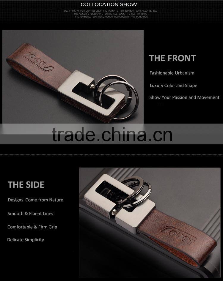 Good Quality Unique Design Leather Custom Keychain