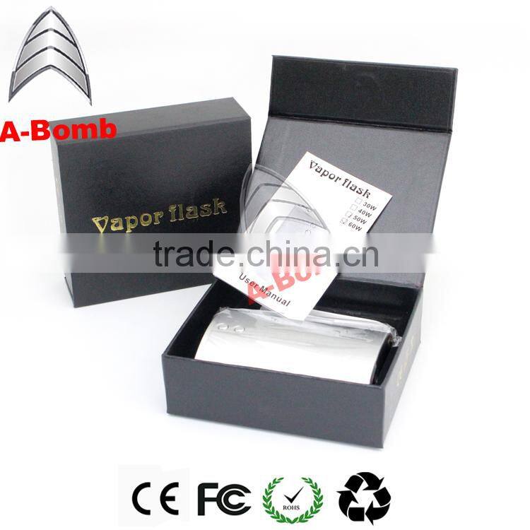 2015 Hot Sale A-Bomb temperature control vaporflask dna 40 mod/vaporflask v3 40w