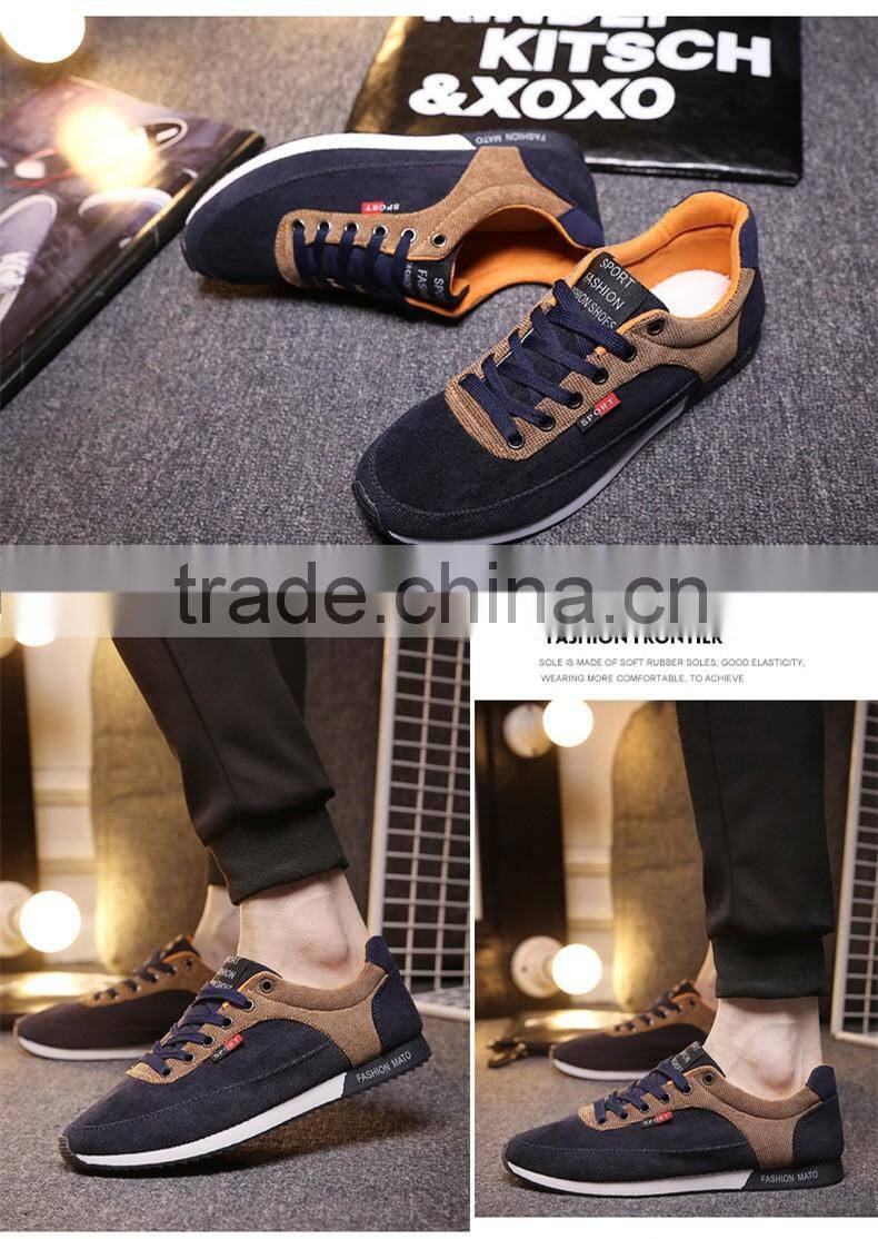 Hot Trend Lace Up Fashion Mens Sport Shoe New Model Canvas Shoes