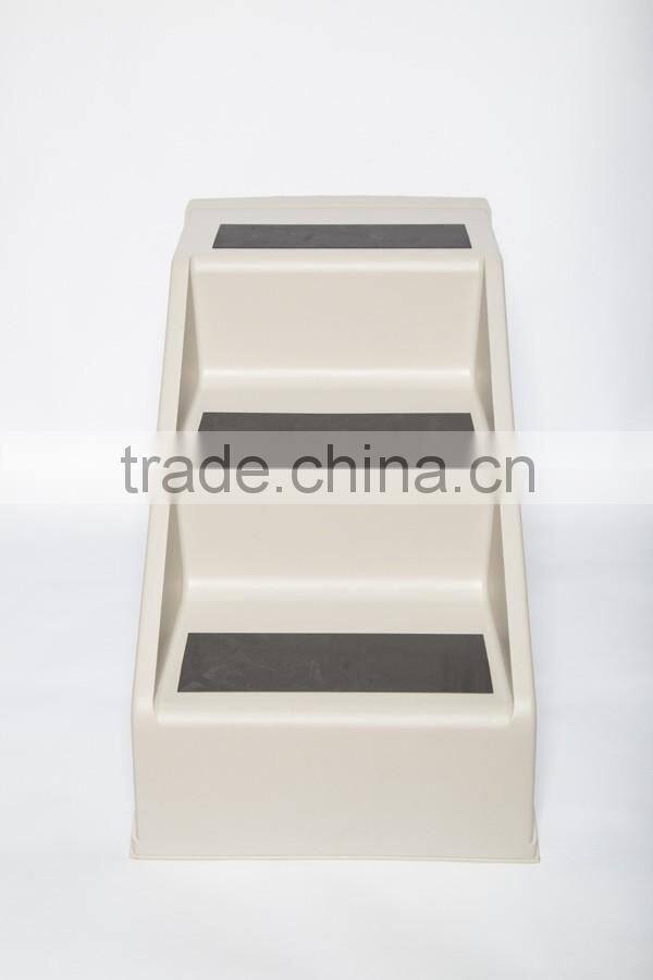 foldable plastic good selling foldable pet stairs/ wide step ladder