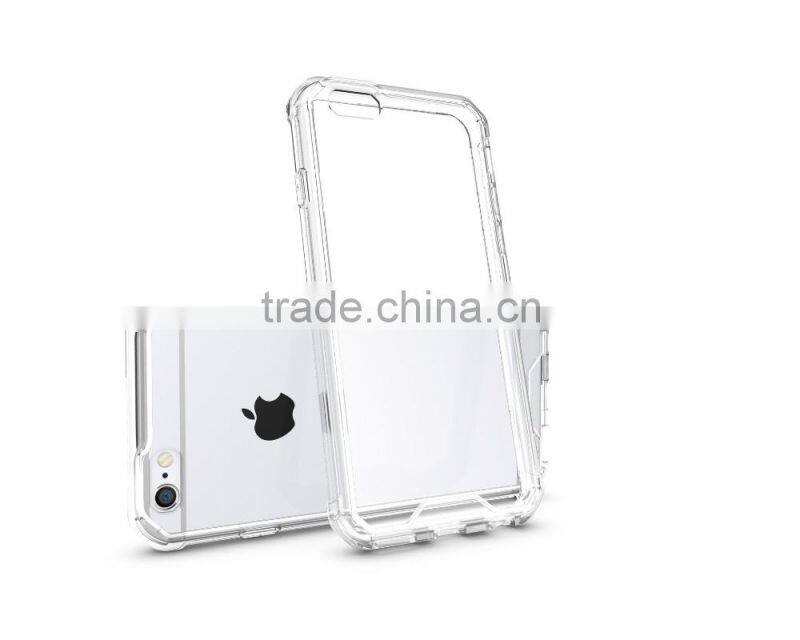 Free sample clear pc+ tpu case for iphone 6s plus
