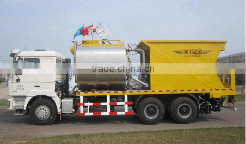Stone spreader machine,8500L Asphalt Tank and 12000L Stone Tank Asphalt Macadam Spreader