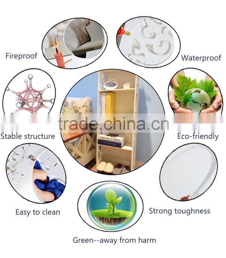 GJ-YJ12040 Modern life furniture waterproof bookcase storage shelf white book shelf