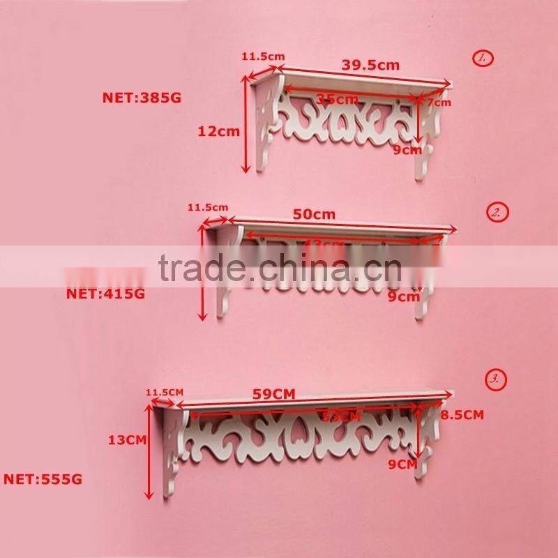 White wood exquisite design wall floating shelf display shelf unit home