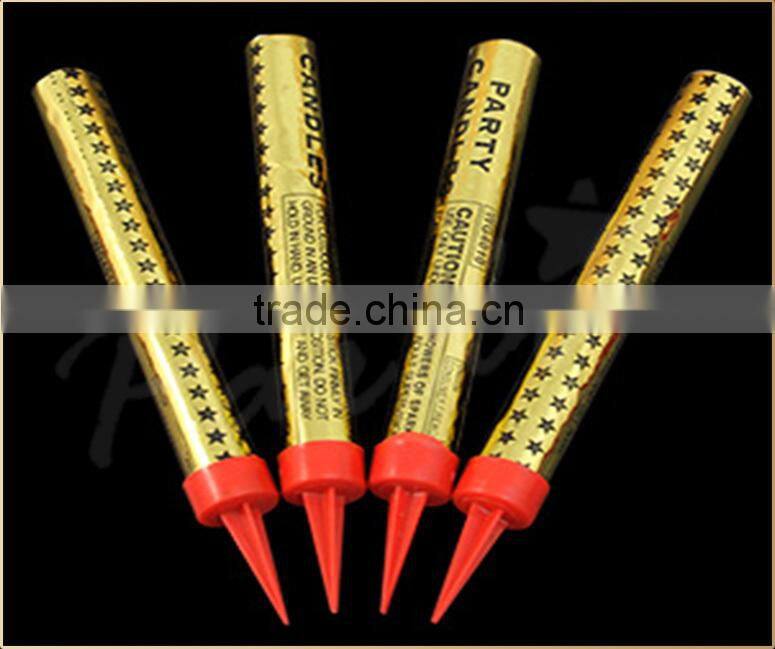 Assorted colored flame champagne bottle sparklers fireworks