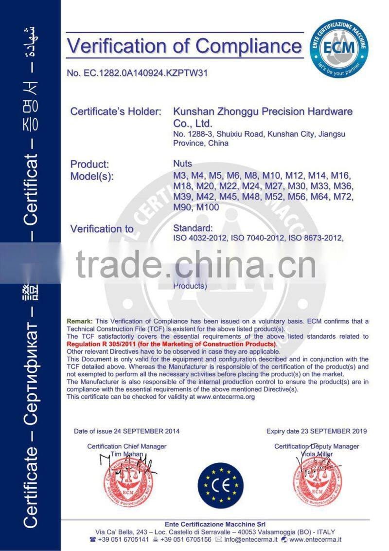 Hexagon Slotted And Castle Nuts DIN935 Stainless M6