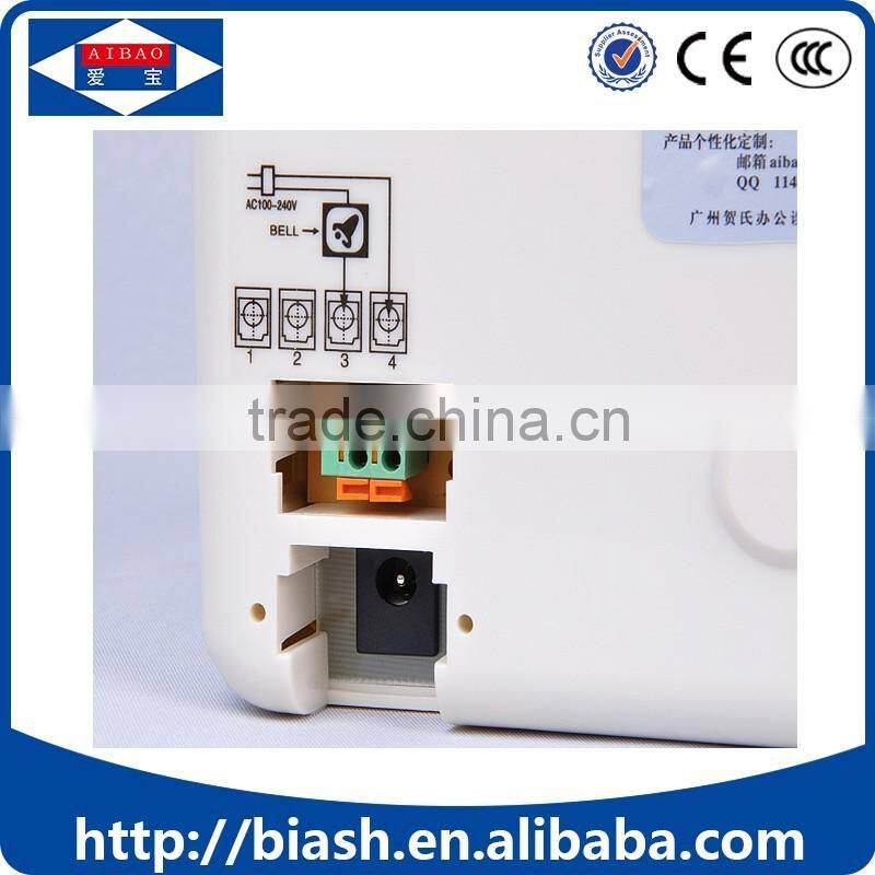 top saling electronic time recorder wall time clock with two color printing S-180