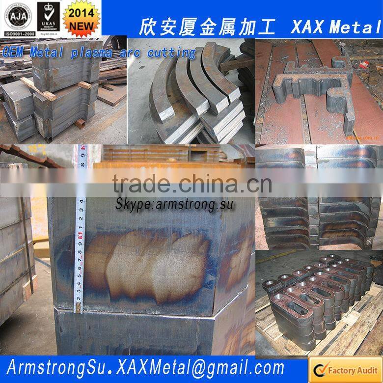 XAX09LC OEM ODM custom titanium ti gold rose yellow red silver metal Air Plasma Arc Cutting provider