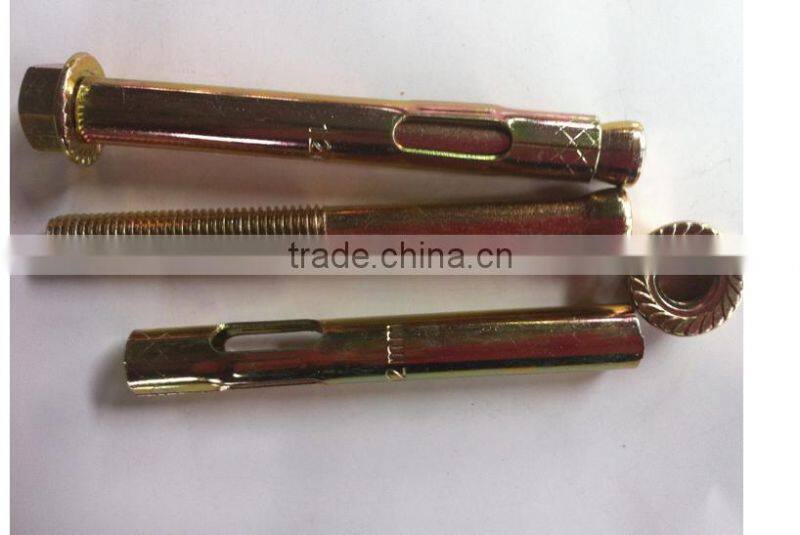 plastic Stainless Steel flange nut sleeve anchor