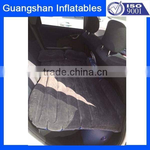 Orange flocked Car Travel Inflatable Mattress Bed