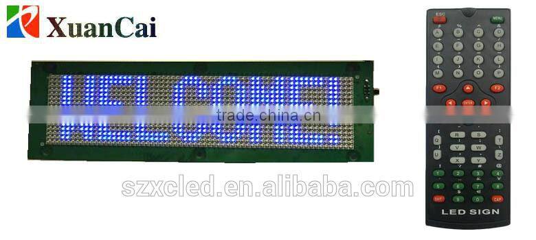 16X64 pixel led high clear SMD scrolling text multi-languages programmable led sign