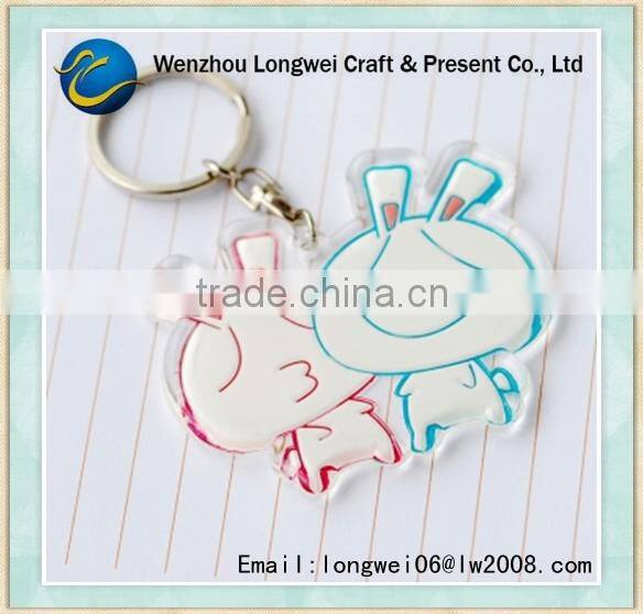 Boomerang shaped keychain custom/hard hat keychain/london keychain