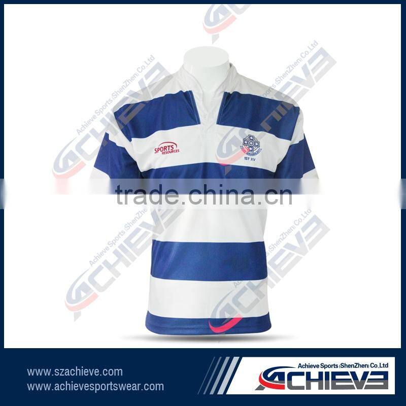 All New 100 % Polyester Sublimation Rugby Top