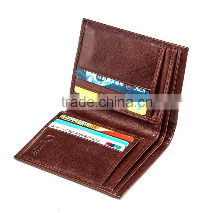 2016 Hot Selling Custom Print cheap mens hand made genuine leather wallets from india