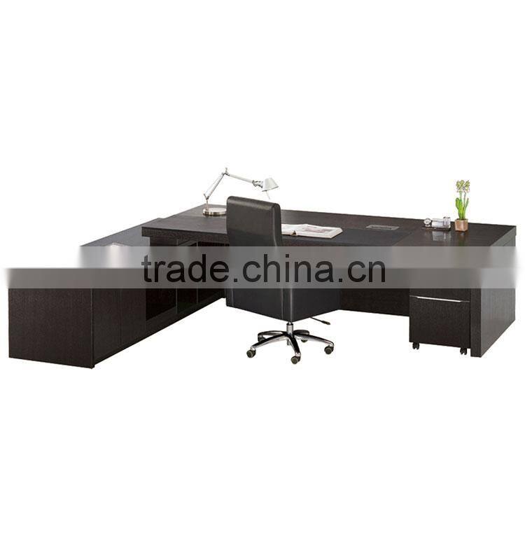 MDF L Shape Luxury Office Furniture Executive Desk