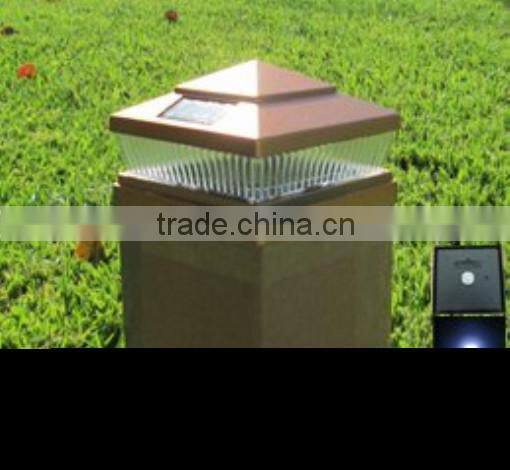 Led Solar Fence Post Light with Two Size