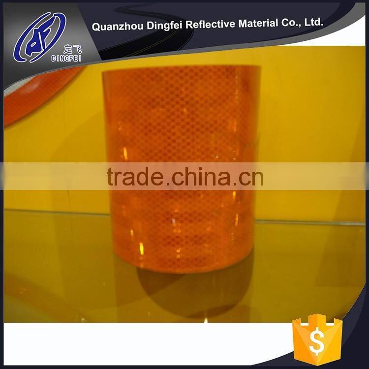 EN12899 yellow adhesive PVC reflective sheeing for printable road sign