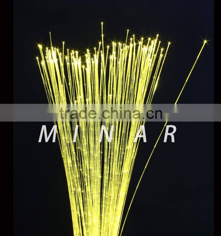 0.75mm plastic side glow spot fiber optic cable for decoration light