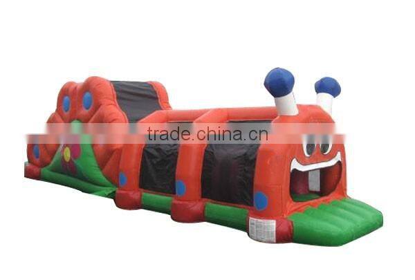 pvc cheap inflatable caterpillar tunnel for kids
