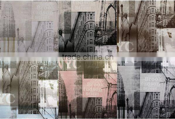 Tulai embossed leather wallpaper