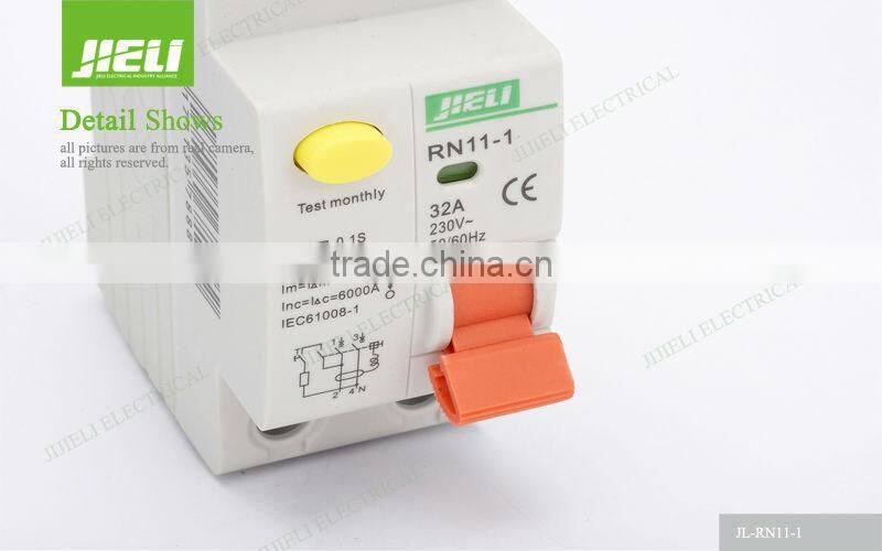 2015 new design 2 pole earth leakage circuit breaker