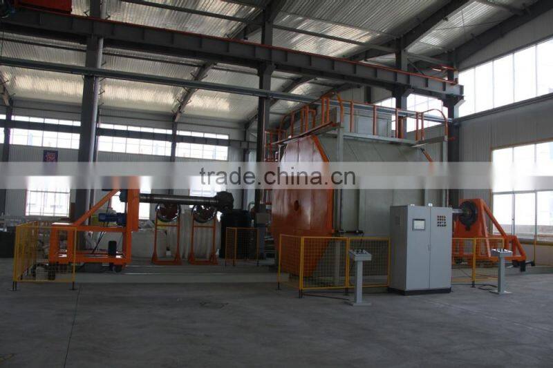 2015 year new rocking and roll rotational moulding machine with oven