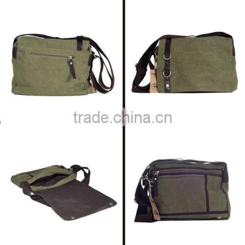Popular student shoulder bag cheap retro bag canvas messenger bag