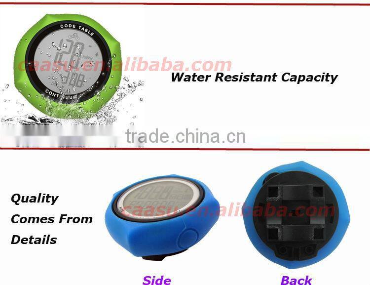 wireless bike speed meter waterproof LCD Backlight from China BSCI factory