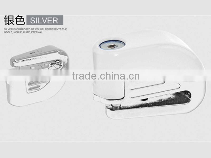 Motorcycle Bike Sturdy Wheel Disc Brake Lock Security Safety Alarm + key bicycle lock with alarm