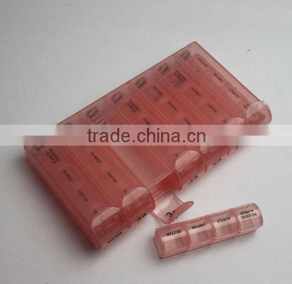 Colorful New Design Montly Pill Box Pill Case