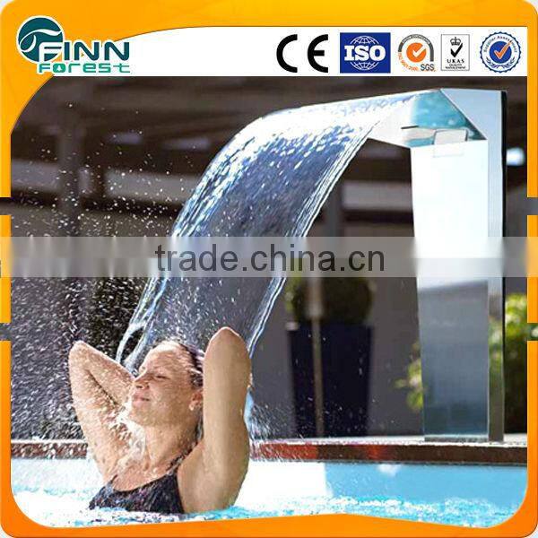 Stainless Steel water curtain Waterfall Spillway with LED light