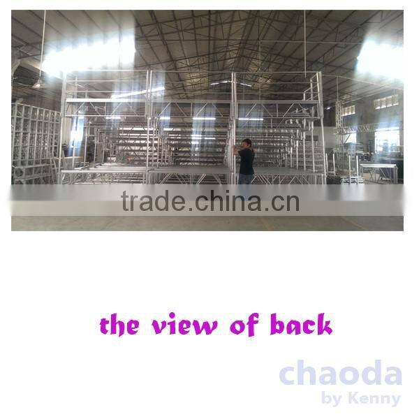 Aluminum portable choral stage