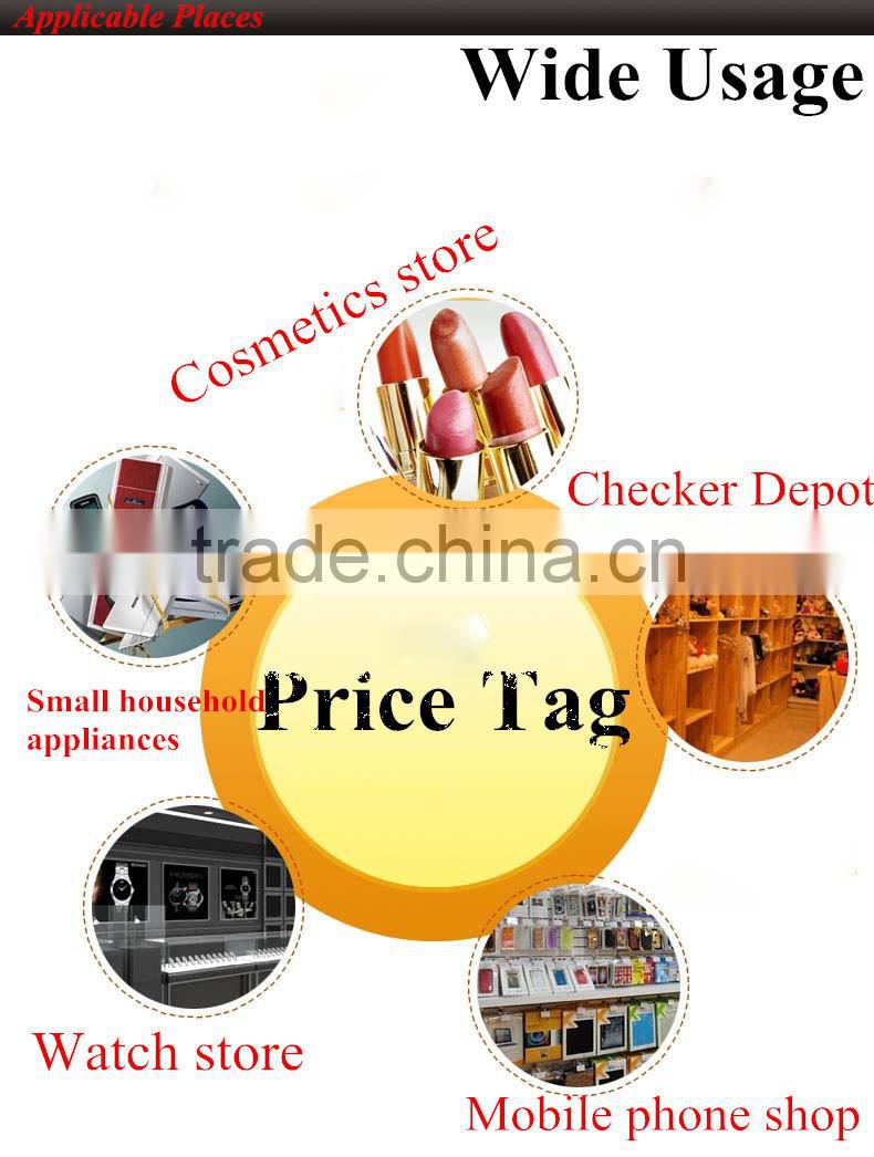 2016 new design super quality plastic price tag