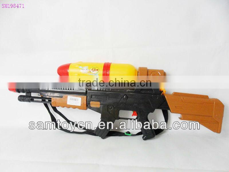 Black plastic water gun for kids